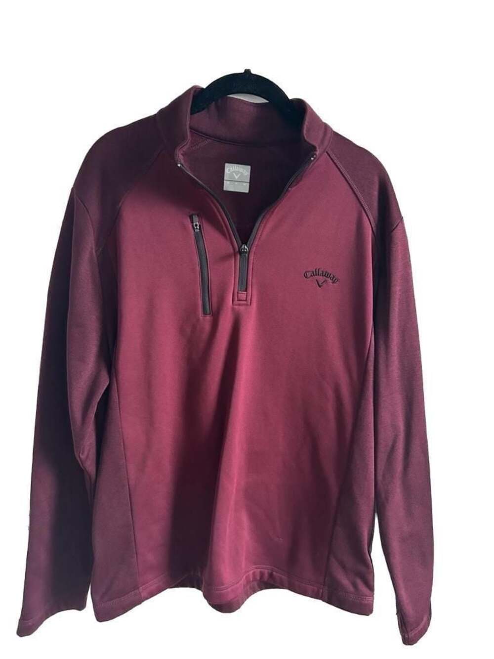 Callaway Burgundy Quarter-Zip Golf Pullover